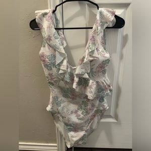 MooRoo Adult Salcombe One-Piece - Limited Edition Plumeria XL Swim Suit